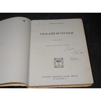 I RAGAZZI DI VIA PAL di Ferenc Molnar – Lucchi 1955