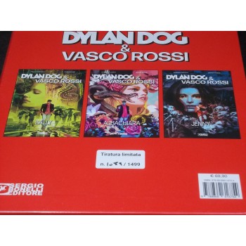 DYLAN DOG E VASCO ROSSI – 3 volumi con Box – Bonelli Sigillato Copia 1089/1499
