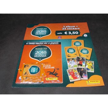 ROAD TO FIFA WORLD CUP RUSSIA 2018 Album VUOTO + 25 Figurine – Panini Sigillato