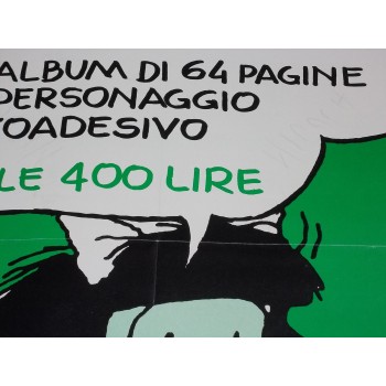 MAFALDA 8 – Locandina cm 33,5 x 49,5 – Supplemento Mafalda 8 – Bompiani