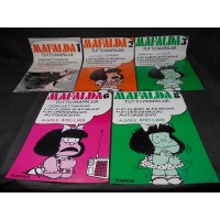 MAFALDA  – Lotto 5 Locandine cm 33,5 x 49,5 – Supplementi Mafalda – Bompiani