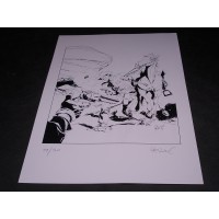 TEX WILLER di Perovic - cm 35,3 x50 – Litografia firmata 89/120 – 2012