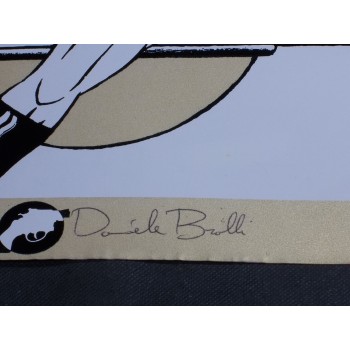 DOC SAVAGE  di Daniele Brolli – Stampa cm 34,3 x 49,5 – 1996 circa - Firmata