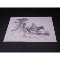 TEX WILLER  di P. Frisenda – Litografia firmata n. 83/100 - cm 40 x 30 – 2013