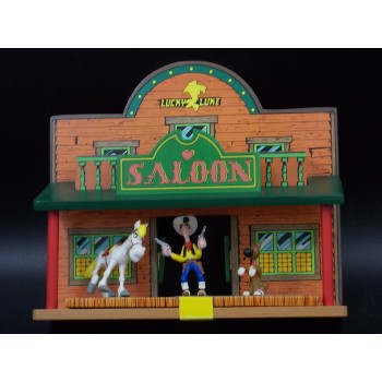 COLLECTION VILLE LUCKY LUKE EN BOIS – LE SALOON – Plastoy 2002 NUOVO