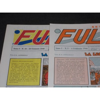 FULMINE GIORNALE Completo - Anno I 1/23 Cpl + Anno II 3/14 – Ristampa Anastatica