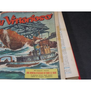 IL VITTORIOSO 1954 – 8/52 Annata quasi completa rilegata in volume 