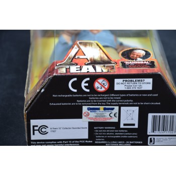 A-TEAM 12" – COL. JOHN “HANNIBAL” SMITH Act. Fig. con suoni  Jazwares 2010 NUOVO
