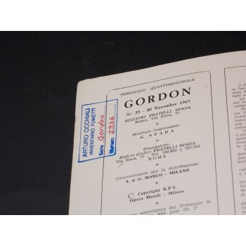 GORDON SPADA 35 : IL POTERE DELLA PRINCIPESSA GLITRA di Alex Raymond (Fratelli Spada 1965)