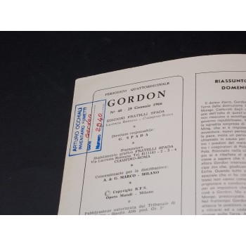 GORDON SPADA 40: I GIGANTI DI REA / IL MALEFICO GENIO … di Alex Raymond (Fratelli Spada 1965)