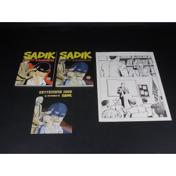 SADIK CONTRO KANNIBAL – 2 edizioni + cartolina + tavola – Copia A05 su 53